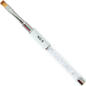 Kosmetický štětec Nailee Štětec na gelové nehty č.6 s kamínky