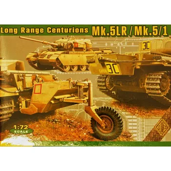 Plastikový model ACE 1/72 Long Range Centurions Mk.5LR/Mk.5/1
