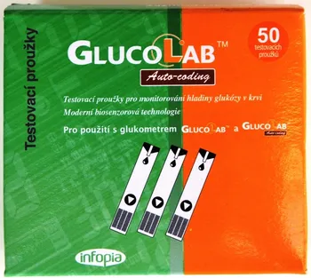 Testovací proužek do glukometru Infopia GlucoLab Testovací proužky 50 ks