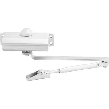 Stavební výplň Onpira Hydraulický zavírač dveří s funkcí přidržení 90° Hmotnost dveří: do 45 kg, Barevné provedení: Bílá