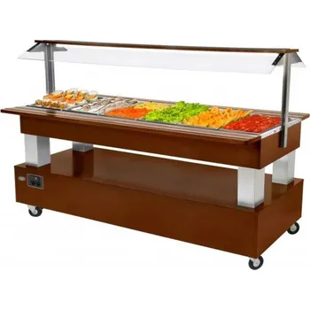 Vinotéka ROLLER GRILL International SALÁTOVÝ BAR STŘEDOVÝ VYHŘÍVANÝ SB 60 C - ČERNÁ/BLACK