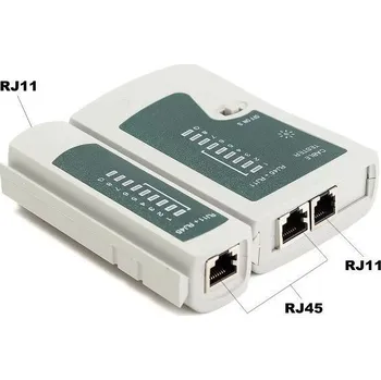 Tester kabelu TESTER KABELŮ UTP, STP (RJ45, RJ11)