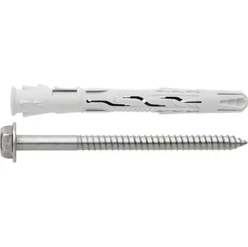 Hmoždinka INDEXFIX T-NUX E A4 rámová hm. 6HR. vrut NEREZ A4 Varianta: T-NUX E A4 rámová hm. 6HR. vrut NEREZ A4 10X100