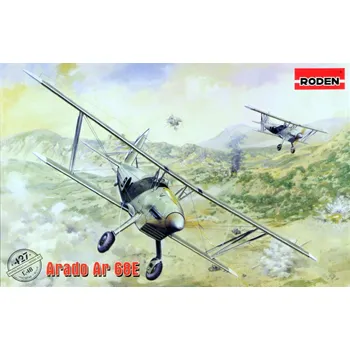 Plastikový model Roden 1/48 Arado Ar-68E (3x Legion Condor, 1x Luftwaffe)