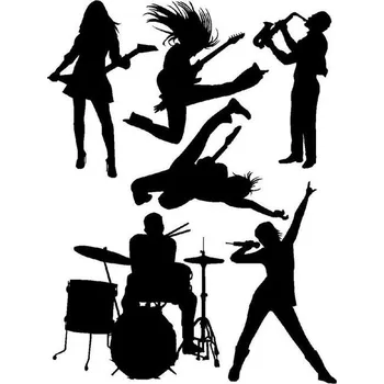 Samolepící dekorace Samolepící dekorace AG Design velourová FL 1014 Rock n roll, (65 x 85 cm)