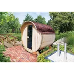 Venkovní finská sudová sauna 216 x 220 cm Dekorhome