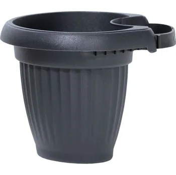 Prosperplast Terra květináč 19,8 x 15,8 x 14,0 cm antracitový 