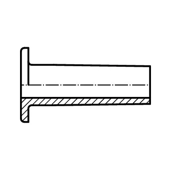 Nýt PROFISTYL DIN 7338C Nýt s plochou hlavou dutý, forma C měď CU Varianta: DIN7338C Nýt s plochou hlavou dutý, forma C CU 4x12