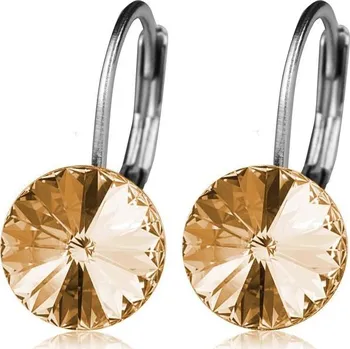 Náušnice Ocelové náušnice - Champagne Gold, 8 mm