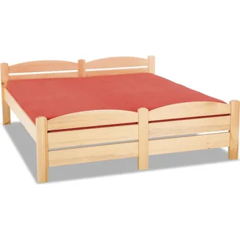 Postel Krajča Manželská postel z masivu Toro 160 x 200 cm Povrchová úprava dřeva: Bezbarvý lak PUR, Druh dřeva: Smrk