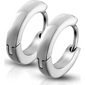 Náušnice Ocelové náušnice - kroužky lesklé 2,5 mm