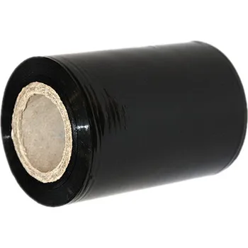 Obalový materiál Ruční stretch fólie ČERNÁ - GRANÁT - 150m - 23my / 100mm (23my / 150m návin)