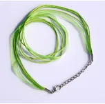 Zelená šňůrka na krk z organzy