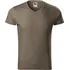 Pánské tričko Malfini Slim Fit V-neck 146 Army S