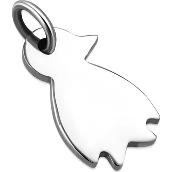 Přívěsek Drobný ocelový přívěsek - ptáček