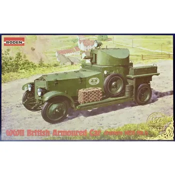 Plastikový model Roden 1/72 British Armoured Car (Pattern 1920 Mk.I)