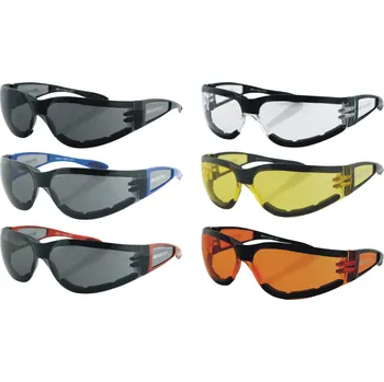 Motocyklové brýle brýle Shield II Barva skla: čiré, Barva rámečku: černá