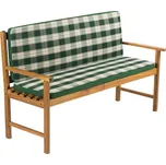 Potah na 2 místnou lavici - pruhovaný zelený FIELDMANN FDZN 9120