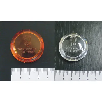 Osvětlení pro motocykl Sklíčko na blinkry TechGlide průměr: 38 mm, barva: bílá