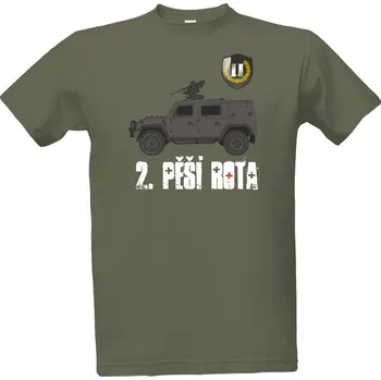 Tričko s potiskem 2. pěší II. pánské