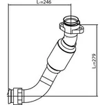 Trubka výfuková levá MB MERCEDES