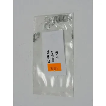 Spojovací materiál motoru Sada kroužků Al 10*6*1 - 10 ks