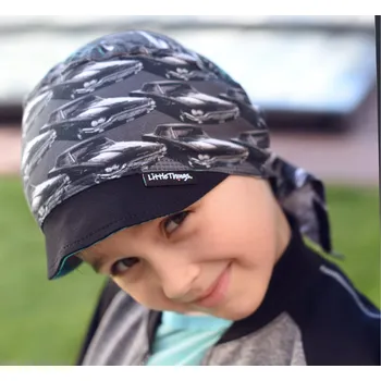 Šátek tmavě šedý vzorovaný pirátský šátek