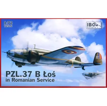 Plastikový model IBG 1/72 PZL.37 B Los in Romanian Service