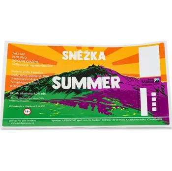 Pivo ETIKETA pivní APA 11° - Etiketa Pivo Sněžka