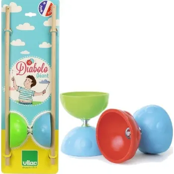 Dřevěná hračka Motorická hra - Diabolo set, 1ks (Vilac)