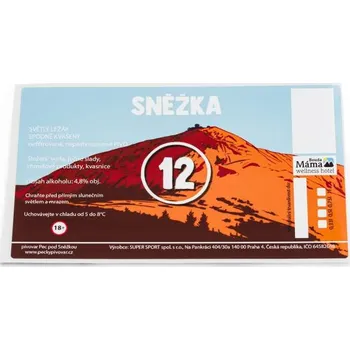 Pivo ETIKETA pivní světlá 12° - Etiketa Pivo Sněžka