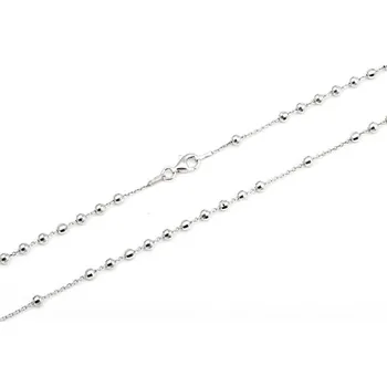 Řetízek Stříbrný řetízek s kuličkami 65697F 45 cm