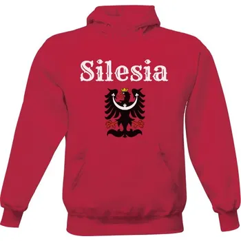 Pánská mikina Pánská mikina s kapucí s potiskem Mikina Silesia se znakem Slezska pánské