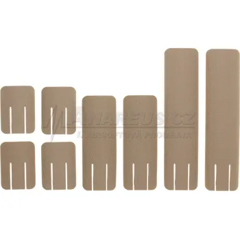 Airsoft Element Plastové krytky TD RIS lišty, set 8ks - pískové