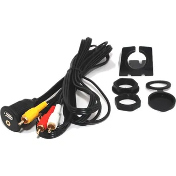 Elektrická zásuvka USB a jack / RCA zásuvka univerzální do panelu