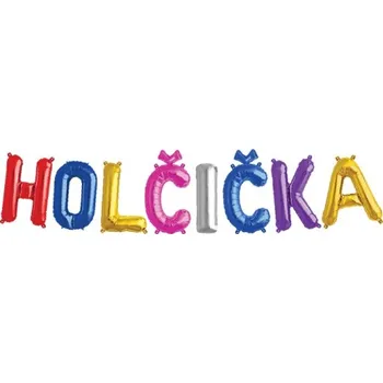 Party dekorace Foliová girlanda nápis 41 cm - holčička