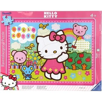 Puzzle Ravensburger Rámové puzzle Hello Kitty na jarmarku Ravensburger