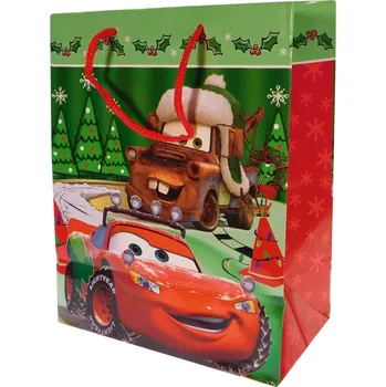 Dárková taška Disney Vánoční dárková taška malá Blesk McQueen a Burák (0683)