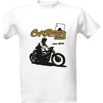 Tričko s potiskem Cafe Racer (190g) pánské