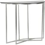 Konzolový stolek Mauro Ferretti Orto 100x40x80 cm, stříbrná/černá