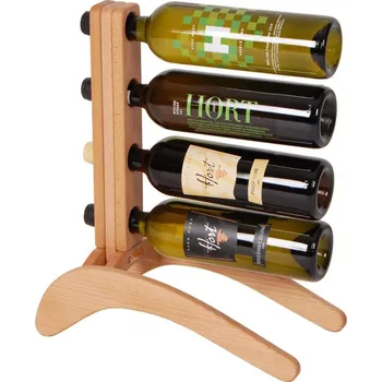 Stojan na víno Stojan na víno 615 - Dřevěný stojan na 4 lahve vína
