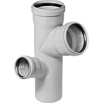 kanalizace HTEP Rohová paneláková odbočka dlouhá - 110/75/110 - 67° - levá