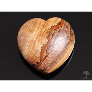 Drahý kámen Magieprirody.cz Srdce Jaspis obrázkový 40x40 mm - Jaspisové srdce #06