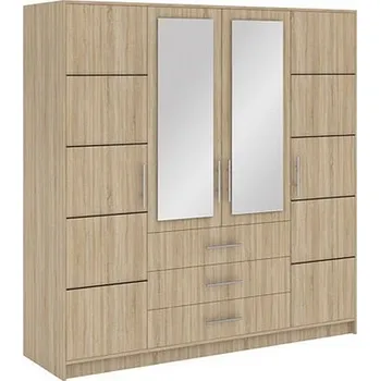 Šatní skříň Nábytek Pyramida, s.r.o. Šatní skříň BASILIO D4 dub sonoma