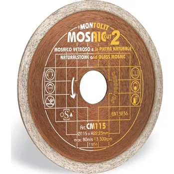 Řezný kotouč Brevetti Montolit CM125 celoobvodový diamantový kotouč s jemným diamantem pro čistý řez