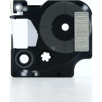 Pásek do tiskárny Kompatibilní páska s Dymo 45020, S0720600, 12mm x 7m bílý tisk / průhledný podklad