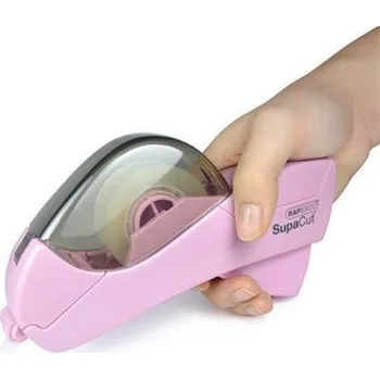 Lepicí páska Dávkovač lepící pásky Rapesco SupaCut, růžová