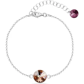Náramek Náramek růžový se Swarovski Elements Candy B1122SS47BLR Blush Rose