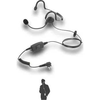 Vysílačka ForRadios RFN5406 Ultra lehká komfortní náhlavní souprava s nastavitelnou zátylní sponou, PTT