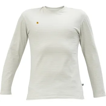 pracovní tričko Cerva Tričko s dlouhým rukávem NOYO ESD šedá XS